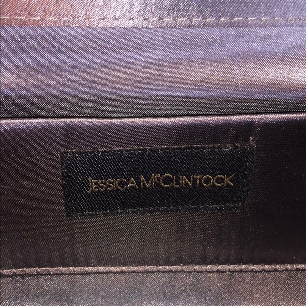 Jessica McClintock gray clutch/ purse - Picture 5 of 6